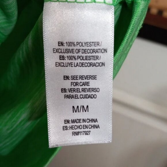 Reebok bright green short sleeve workout tee size medium - Picture 5 of 5